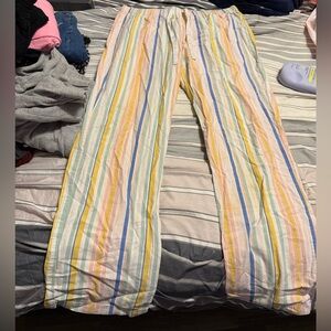 Colorful Striped Lounge Pants